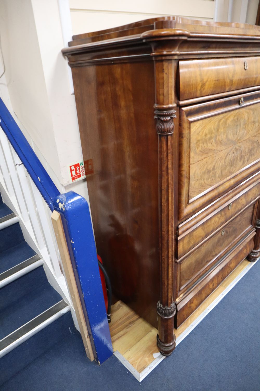 A French Empire secretaire abbatant, width 112cm, depth 63cm, height 152cm